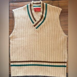 Vintage Kings Road Orlon Acrylic Sweater Vest Size Large